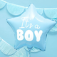 Moder balon iz folije v obliki zvezde 48 cm – It’s a boy