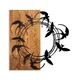 Wallity Zidna dekoracija Spiral Birds 1, 58 x 58 cm,  Smeđa