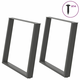 Noge za blagovaonski stol U-oblik 2 kom antracit 90 x (72-73) cm čelik