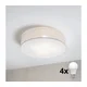 Brilagi - LED plafonsko svetlo SIRIJA 4xE27/60W/230V prečnik 60 cm bela