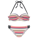 VENICE BEACH Bikini kremna/oranžna/korala/črna