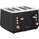 ECG ST 4768 Timber Black toaster