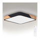 Brilagi - LED prigušiva svetiljka PILANA LED/60W/230V hrast/crna 56x56 cm + daljinski upravljač