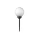 LED solarna lampa LED/1,2V 6500K 200 mAh preč. 10 cm IP44 bela/crna