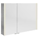 SAPHO Omarica za kopalnico ALIX z LED osvetlitvijo, 96x70x17,5 cm, srebrni hrast