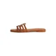 Tommy Hilfiger Natikači Th Script Flat Mule Lth FW0FW09368 Rjava