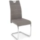 Halmar Jedilni stol K349 - siv/krom