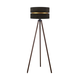 Duolla - Podna lampa DUO 1xE27/60W/230V preč. 44 cm crna/smeđa