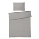 Dieter Knoll POSTELJNINA 140/200 cm saten siva