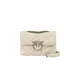 PINKO Ročna torbica Pinko Sac Rabat Love Puff Mini Cl Sheep Nappa Blanc bela