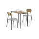 Jedilni set NANDO 84x54 cm siva/rjava/črna