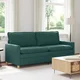 Sofa Tamnozelena 196 x 81 x 87,5 cm Tkanina