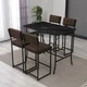 Hanah Home Set barskih stolova i stolica, 110 x 70 x 92 cm, 5 delova, Braon