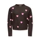 ONLY GIRLS Pulover KOGRICA temno rjava / roza