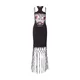 Versace Jeans Couture Obleka rdeča/črna/off-bela