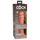 King Cock Elite 8 -stalak za pričvršćivanje, realistični vibrator (20cm) - prirodni