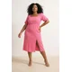 Trendyol Curve Ženska haljina Tbbss23Ah00280, Roze