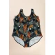 Plus size kopalke s potiskom, zelene