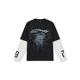 Ed Hardy Majica 1971 Skull golobje modra / črna / bela