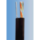 UTP kabel PlanetElite z nosilnim kablom, Cat5E, žica, zunanji PE, črna, 305m