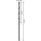 Sveder standardne dolžine PRO Metal HSS-G, 2,8 x 33 x 61 mm, 10 kosov