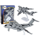 slomart LEAN TOYS Vojno letalo, sivo vojaško, UNITED figurica HW-605