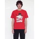 JACK & JONES Majica JJXMAS FUN oranžna/rdeča/črna/bela