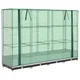 shumee vidaXL Visoka greda s prevleko za rastlinjak videz ratana 160x40x123cm