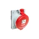 LEGRAND Vtičnica 5P 32A 400V rdeča IP44 P17 TEMPRA PRO 555289