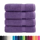 Vidaxl vidaXL Premium brisače SOLUND 4 kosi, vijolične, 70 x 140 cm, 600 g/cm2