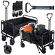 Lean-toys Zložljiv transportni voziček za plažo in vrt 80 kg