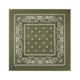 Party bandana ruta bombažna kaki 54x54 cm