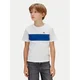 Calvin Klein Jeans Majica Panel Colorblock IB0IB02609 Bela Regular Fit