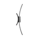 LED zidno svetlo LED/12W/230V 3000-6000K crna