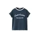 MANGO KIDS Majica COURT marine / bela