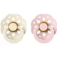 BIBS Boheme Natural Rubber Size 1: 0+ months duda Ivory/Blossom 2 kos