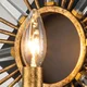 Elstead Stenska svetilka Sun King, zaključek iz zlate folije - Dnevna soba/jedilnica - zlata, rjava - Kovina