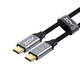Zoy Kabel USB USB-C - USB-C 1m črno-srebrn (ZCCC1)
