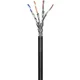 MicroConnect S/FTP CAT6 zunanji 100m črne barve