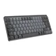LOGITECH Bežična mehanička tastatura MX Mini Minimalistic crna