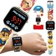 Paw Patrol Paw Patrol Elektronska ura za dekleta, ROKAVNA URA, zapestna ura, LED zaslon za učenje