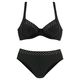 LASCANA Bikini, črna