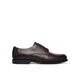 Nizki čevlji Calvin Klein Ess Rubber Derby Lth HM0HM02056 Temno rjava