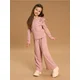 Sinsay - Set majica kratkih rukava i pantalone - prljavo roze