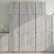 Visoka omara siva sonoma 80x42,5x249 cm inženirski les