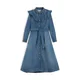 TOMMY HILFIGER Dolga srajca moder denim