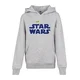 Childrens Star Wars Blue Logo Hoody Heather Grey