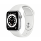 Apple Watch SE (GPS, 40mm, Silver Aluminum, White Sport Band)
