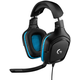 LOGITECH G432 Wired Gaming Headset 7.1 - LEATHERETTE - BLACK BLUE - USB ( 981-000770 )