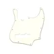 FENDER PICKGUARD AM J BASS PARCHMENT